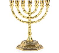 Jrusalem grandes 12 tribus d'Isral 7 Temple de la branche Menorah Gold 8 """"
