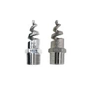JRXFXEKW 1/4" 3/8" 1/2" 3/4" 1" - 2" BSPT Male Spiral Cone Atomization Misting Spray Nozzle Sprinkler 304 Stainless Steel Home Garden(Polishing,SUS 316L_1-1/4")