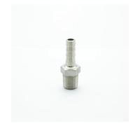 JRXFXEKW 1/4" BSP Male Thread x 8mm Hose Barb Tail 304 Stainless Steel Hex Hose Nipple Barbed Pipe Fitting Connector for Water Oil Air