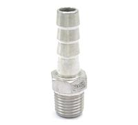 JRXFXEKW 1/4" BSP Male x 10mm Hose Barbed 304 Stainless Steel Pipe Fitting Hose Tail Connector