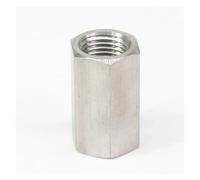 JRXFXEKW 1/4" NPT Female Coulping 304 Stainless Steel Hex Rod Coupler Pipe Fitting Connector Water Gas Oil 600 Bar