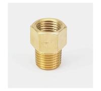 JRXFXEKW 1/4" NPT Male x 1/4" BSPP Female Brass Pipe Fitting Connector Adapter for Pressure Gauge Air Gas Fuel Water