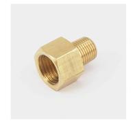 JRXFXEKW 1/8" NPT Male x 1/4" BSPP Female Brass Pipe Fitting Connector Adapter for Pressure Gauge Air Gas Fuel Water