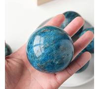 JRXFXEKW 1 boule de quartz polie bleue de 4 à 6 cm - Décoration d'intérieur ou de chambre - 5,5 cm
