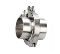 JRXFXEKW 1 Set 89mm X OD 106mm Flange Pipe Weld Ferrule + Tri Clamp + PTFE Or Silicone Gasket 304 Stainless Steel