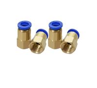 JRXFXEKW 100PCS PCF8-02, 1/4" PT Female Thread 8mm Push in Joint Pneumatic Quick Fittings