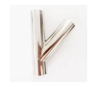 JRXFXEKW 108mm 4.25" Pipe OD Butt Welding Oblique Y-Shaped 3 Way SUS 304 Stainless Fitting Spliter Homebrew Beer Wine
