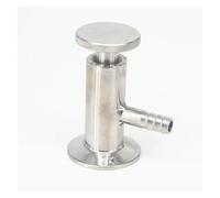 JRXFXEKW 10mm Hose Barbed Tri Clamp 1.5" Ferrule O/D 50.5mm 304 Stainless Steel Sampling Valve