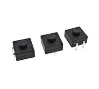 JRXFXEKW 10PCS 12x12x9.1mm Double Row Vertical LED Flashlight Switch 3Pins on-on-Off 12 * 12 213BS