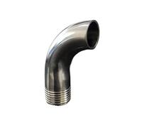 JRXFXEKW 19mm 3/4" Pipe OD Butt Weld x 1/2" BSPT Male 90 Degree Elbow SUS 304 Stainless Steel Pipe Fitting Home Brew Beer Wine