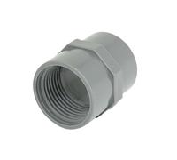 JRXFXEKW 1pc 32mm Female Threaded PVC Straight Water Hose Piping Connector Coupler Gray