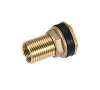 JRXFXEKW 1pc Bulkhead Fitting, BSPT3/8 Female G1/2 Male, with Silicone Gaskets, Brass