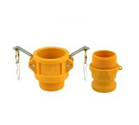 JRXFXEKW 1Pcs DN15 to DN50 Camlock Couplings 1/2" to 2" Quick Disconnect PP Pipe Fittings(Follow me Cheaper,05)