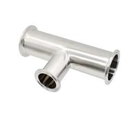 JRXFXEKW 2" * 2" * 1.5" Reducing Tee 3 Way Tri Clamp Type Weld Ferrule for Homebrew,T Type Reducer Tube,316 Stainless Steel