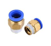 JRXFXEKW 20PCS PC Pneumatic Fitting Quick Air Connector 4mm 6mm 8mm 10mm 12mm Male Thread 1/4 1/2 1/8 3/8 Hose Tube Pipe Air Connector(PC8-02)