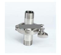 JRXFXEKW 3/4" BSPT Male x 1.5" Tri Clamp Set SUS304 Stainless Steel Assembly Fitting Tri-Clover Home Brew