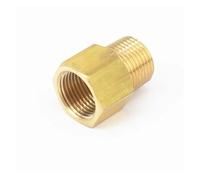 JRXFXEKW 3/8" NPT Male x 3/8" BSPP Female Brass Pipe Fitting Connector for Pressure Gauge Air Gas Fuel Water Pressure