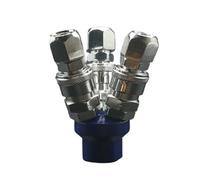 JRXFXEKW 3 Ways 1/4" BSP Female C Type Air Hose Quick Coupler Socket Connector Normal Non-Locking & Male Tube 8mm