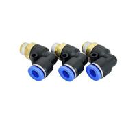 JRXFXEKW 30Pcs of PL6-01, 6mm Push in One Touch Connector 1/8" Thread Pneumatic Quick Fittings