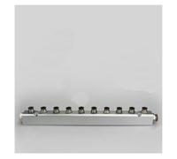 JRXFXEKW 30x30mm G1/4" Out G1/2" in 10 Way Pneumatic Fitting Air Manifold Block Splitter