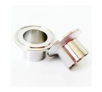 JRXFXEKW 38mm 1-1/2" Pipe OD 1.5" Tri Clamp 28.6mm Height SUS 304 Stainless Auto Butt Weld Ferrule Fitting
