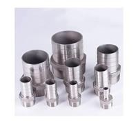 JRXFXEKW 4" BSPT Male 100mm Hose Barb Connector 304 Stainless Steel Hosetail Coupler