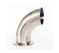 JRXFXEKW 45mm 1-3/4" Pipe OD Butt Weld x 2" Tri Clamp SUS 316L Stainless Steel 90 Degree Elbow Pipe Fitting Home Brew Beer Wine