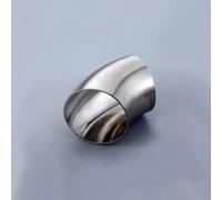 JRXFXEKW 48mm 1.89 inch Pipe OD SUS 304 Stainless Steel Butt Welding 45 Degree Elbow Fitting Home Brew Beer
