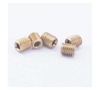JRXFXEKW 5pc M5 Male Brass Pipe Countersunk Internal Hex Socket Allen Head Pipe End Cap