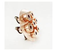 JRXFXEKW 6" Copper Bubble Plate Set with Overflow Cap for 6" (154mm) Flange OD167mm Column,Reflux Column
