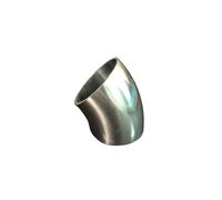 JRXFXEKW 63mm 2.5 inch Pipe OD SUS 304 Stainless Steel Butt Welding 45 Degree Elbow Fitting Home Brew Beer