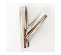 JRXFXEKW 63mm 2.5" Pipe OD Butt Welding Oblique Y-Shaped 3 Way SUS 304 Stainless Fitting Spliter Homebrew Beer Wine