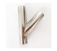 JRXFXEKW 76mm 3" Pipe OD Butt Welding Oblique Y-Shaped 3 Way SUS 304 Stainless Fitting Spliter Homebrew Beer Wine