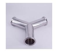 JRXFXEKW 76mm Pipe OD 3" Tri Clamp Y Shaped 3 Way SUS 304 Stainless Steel Fitting Spliter Homebrew Beer Wine