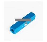 JRXFXEKW Air Compressor 1/4" BSPP 3 Way Aluminum Quick Connector Air Hose Manifold Block Splitter Light Blue for air Cylinder Systems