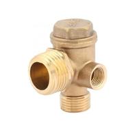 JRXFXEKW Brass 1/8" 3/8" 1/2" M/F Thread Air Compressor Fittings Male Thread Check Valve 1/8" Female x 3/8" Male x 1/2" Male
