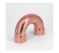 JRXFXEKW Copper 180 Elbow Plumbing Pipe Fitting Water Gas Oil Scoket Weld Coupler End Feed 180 Deg 38mm x1.2mm x95