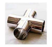 JRXFXEKW DIN DN50 54mm Pipe OD Butt Welding Cross 4 Ways Splitter SUS 304 Stainless Steel Fitting Spliter Homebrew Beer Wine