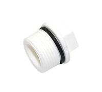 JRXFXEKW Garden Plumbing 1/2 inch 3/4 inch 1 inch External Thread End Screw End Cap Garden Irrigation Pipe Pipe PVC Hole Sealing Fitting 5Pcs (Color : External Thread 26mm)