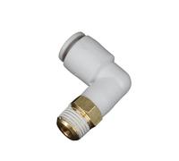 JRXFXEKW KQ2L06-01 One-Touch Fitting Push in Male Elbow Connector Applicable Tubing O.D. 6mm Port Size G1/8" KQ2L0601