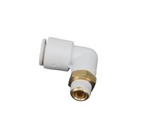 JRXFXEKW KQ2L08-01 One-Touch Fitting Push in Male Elbow Connector Applicable Tubing O.D. 8mm Port Size G1/8" KQ2L0801