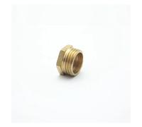 JRXFXEKW M10*1 Female Thread x 1/2" BSP Male Thread Brass Reducer Bushing Reducing Coupler Connector Adapter Pipe Fitting for Gas Water