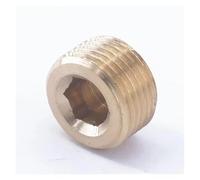 JRXFXEKW M18x1.5mm Male Brass Pipe Countersunk Internal Hex Socket Allen Head Pipe End Cap