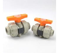 JRXFXEKW Pipe Connector 1pc PPH I.D 20mm 25mm 32mm 40mm 50mm PPH Ball Valve Union Valve PPH Water Pipe Connector Plumbing Hose Fittings Slip Shut Valve (Specification : Inner 32mm)