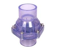 JRXFXEKW Pipe Connector 2Pcs lot ID 40 50 63mm Transparent UPVC Flap Check Valve Sewer Deodorization Non-Return Valve Industrial Water Pipe Connectors (Color : Transparent, Diameter : Inner Dia 40mm)