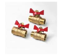 JRXFXEKW Robinet à Boisseau sphérique d'arrêt bidirectionnel en Laiton avec poignée, Filetage Femelle vers Femelle 1/4" BSP