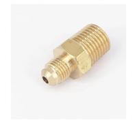 JRXFXEKW SAE Male 3/8"-24 UNF Fit Tube OD 3/16" -1/4" NPT Male Brass SAE 45 Degree Pipe Fitting Connectors 1000PSI