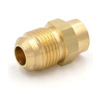 JRXFXEKW SAE Thread 5/8"-18 UNF Fit Tube OD 3/8" - 1/8" NPT Female Brass SAE 45 Degree Pipe Fitting Adapter