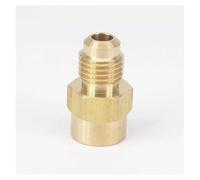 JRXFXEKW SAE Thread 7/16"-20 UNF Fit Tube OD 1/4" -1/8" NPT Female Brass SAE 45 Degree Pipe Fitting Adapters 1000 PSI