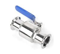 JRXFXEKW Vanne à Boisseau sphérique à Chargement Rapide en Acier Inoxydable 304 51 mm x Ferrule64, Type à Pince, vanne Manuelle à Passage Direct